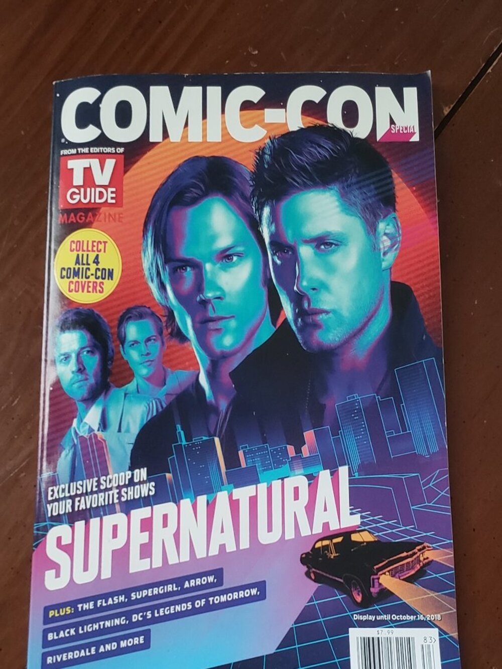 Collectible Comic-Con Special Supernatural cover TV Guide Magazine October 2018
